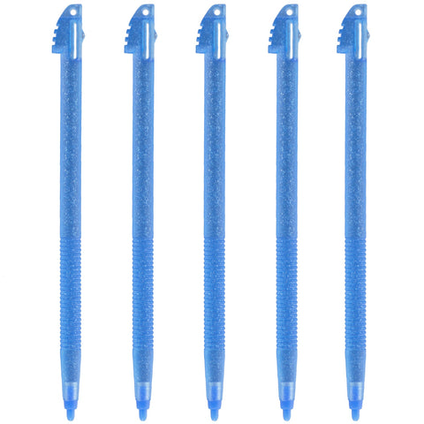 Replacement Glitter Stylus Set For Nintendo 3DS XL - 5 Pack Blue | ZedLabz - 1