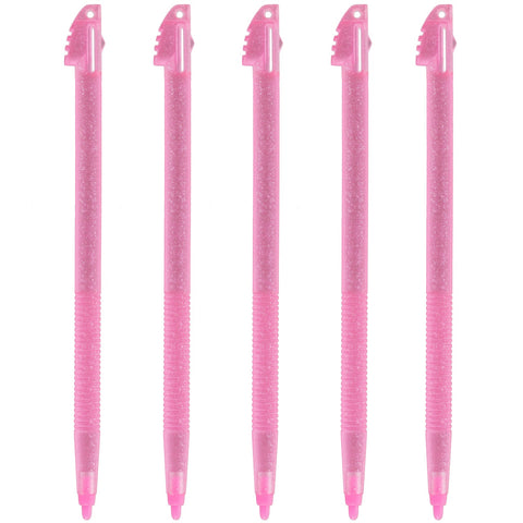 Replacement Glitter Stylus Set For Nintendo 3DS XL - 5 Pack Pink | ZedLabz - 1