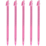 Replacement Glitter Stylus Set For Nintendo 3DS XL - 5 Pack Pink | ZedLabz - 5