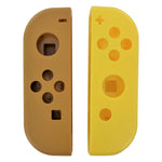 Replacement Housing shell for Nintendo Switch Joy Con controllers - Pokemon style brown & yellow | ZedLabz - 1