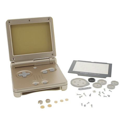 Replacement Housing Shell Kit For Nintendo Game Boy Advance SP - Majora's Mask Gold | ZedLabz - 1