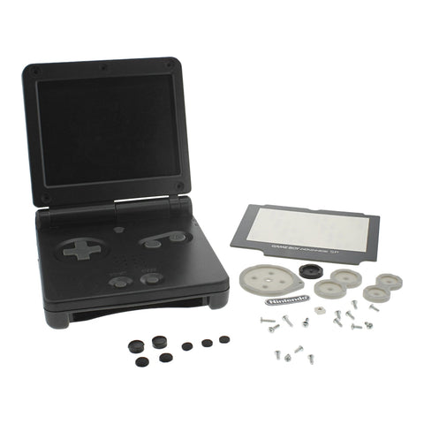 Replacement Housing Shell Kit For Nintendo Game Boy Advance SP - Onyx Black | ZedLabz - 1