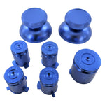 Replacement Metal Thumbsticks & Bullet Buttons Set For Xbox 360 Controllers - Blue | ZedLabz - 1