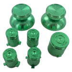 Replacement Metal Thumbsticks & Bullet Buttons Set For Xbox 360 Controllers - Green | ZedLabz - 1