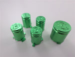 Replacement Metal Thumbsticks & Bullet Buttons Set For Xbox 360 Controllers - Green | ZedLabz - 4