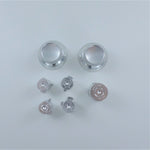 Replacement Metal Thumbsticks & Bullet Buttons Set For Xbox 360 Controllers - Silver | ZedLabz - 3