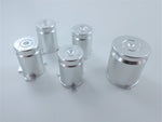 Replacement Metal Thumbsticks & Bullet Buttons Set For Xbox 360 Controllers - Silver | ZedLabz - 4