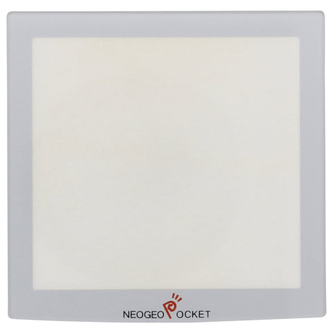 Replacement plastic screen lens cover for Neo Geo Pocket with adhesive - silver | ZedLabz - 1