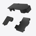 Replacement port cover set for Nintendo GameCube console Serial 1, 2 & Hi speed ABS plastic doors - Black | XYAB - 1