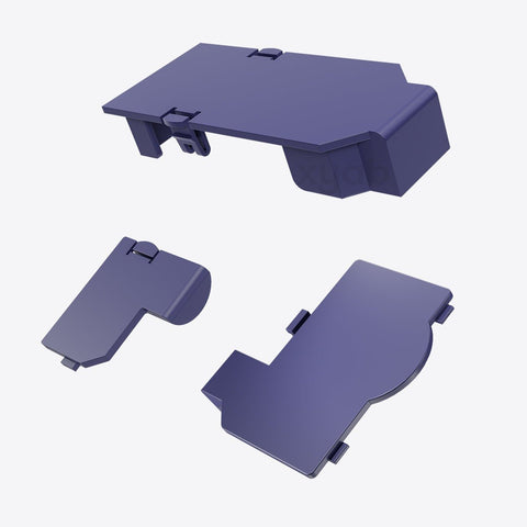 Replacement port cover set for Nintendo GameCube console Serial 1, 2 & Hi speed ABS plastic doors - Purple | XYAB - 1