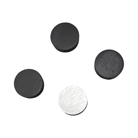 Replacement rubber feet set for Atari 2600 console or Joystick self adhesive 12mm x 3mm - 4 Pack black | ZedLabz - 1