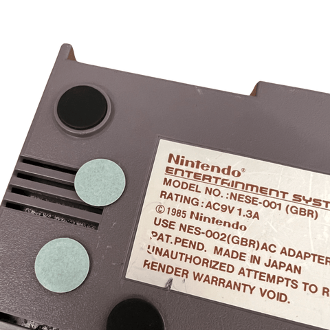 Replacement rubber feet set for Nintendo NES with self adhesive back - Black | ZedLabz - 2