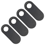 Replacement rubber feet set for Original OG Microsoft Xbox with screw hole and self adhesive back - Black | ZedLabz - 1