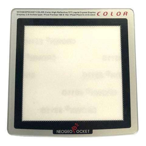 Replacement Screen cover for Neo Geo Color with adhesive plastic lens - silver | ZedLabz - 1