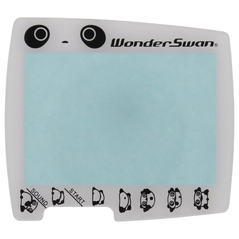 Replacement screen lens plastic cover for Bandai WonderSwan Tare Panda edition protective - white | ZedLabz - 1