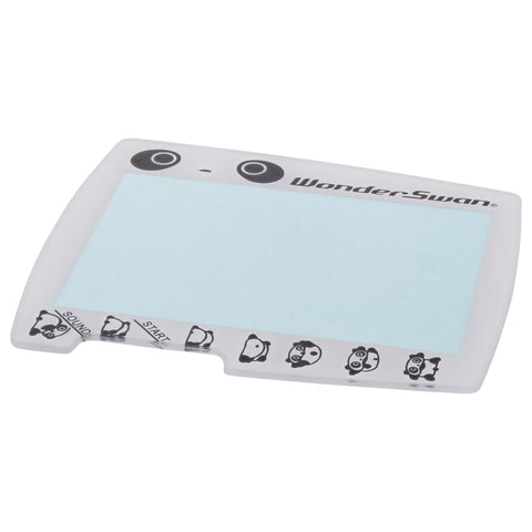 Replacement screen lens plastic cover for Bandai WonderSwan Tare Panda edition protective - white | ZedLabz - 2