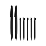 Replacement slot in & XL stylus pen pack for Nintendo DSi XL - 7 pack black | ZedLabz - 1