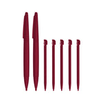 Replacement slot in & XL stylus pen pack for Nintendo DSi XL - 7 pack red wine | ZedLabz - 1