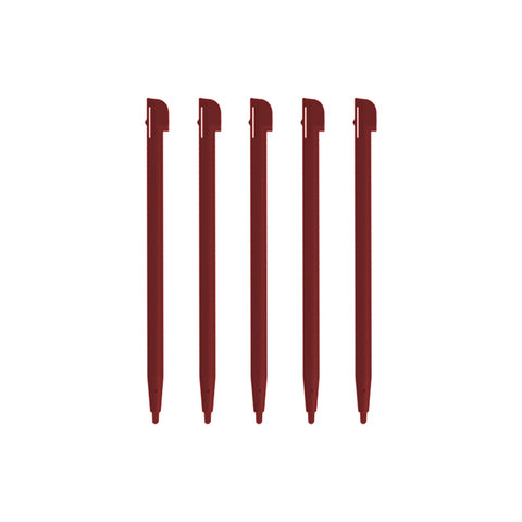 Replacement slot in & XL stylus pen pack for Nintendo DSi XL - 7 pack red wine | ZedLabz - 2