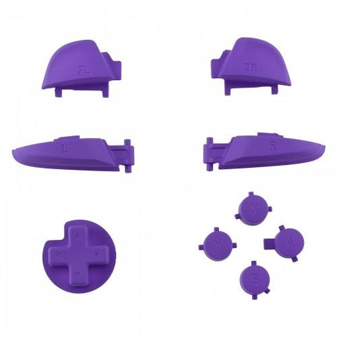 Replacement Soft Touch Button Set For Nintendo Switch Pro Controller - Purple | ZedLabz - 1