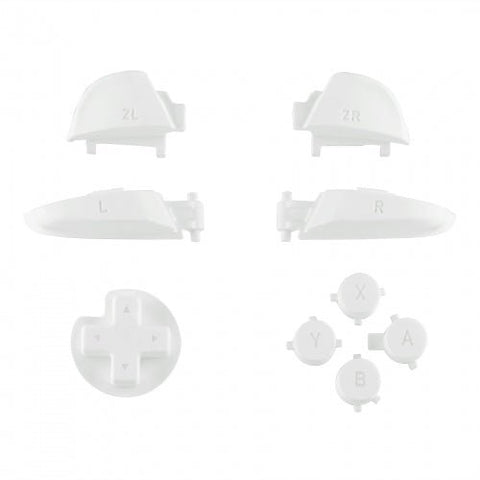 Replacement Soft Touch Button Set For Nintendo Switch Pro Controller - White | ZedLabz - 1