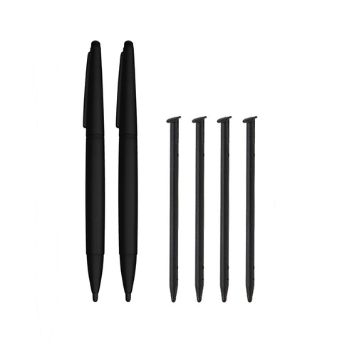 Replacement Standard & XL Stylus Pen Pack For 2015 Nintendo New 3DS - 6 Pack Black | ZedLabz - 1