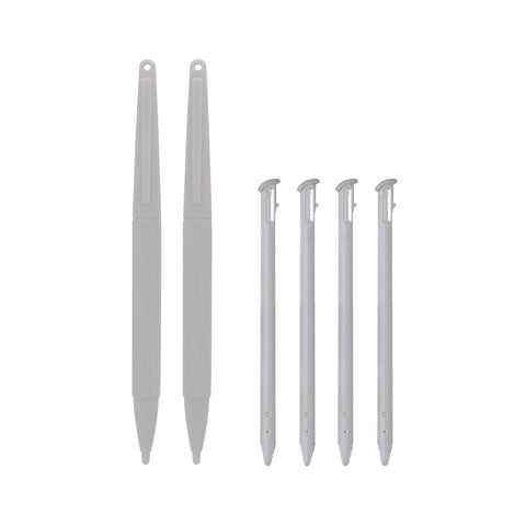 Replacement Standard & XL Stylus Pen Pack For 2015 Nintendo New 3DS - 6 Pack White | ZedLabz - 1