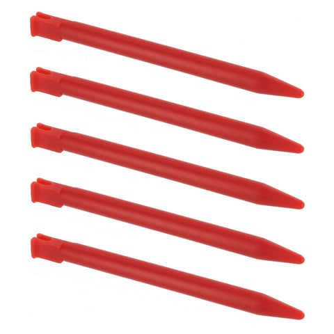 Replacement Stylus For Nintendo 3DS - 5 Pack Red | ZedLabz - 1