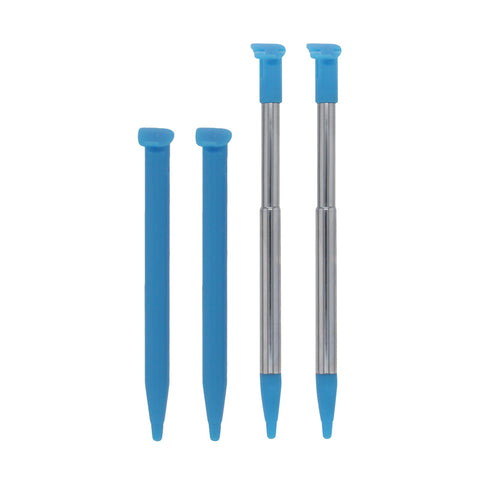 Replacement stylus pen pack for New Nintendo 2DS XL - 4 in 1 blue | ZedLabz - 1