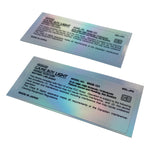 Reproduction holographic sticker for Nintendo Game Boy Light handheld console GBL - Gloss holo silver 2 pack | Gameduck - 2