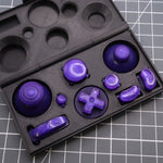 Hand cast custom resin buttons set for Nintendo GameCube - Grape candy [NGC] | Lab Fifteen Co