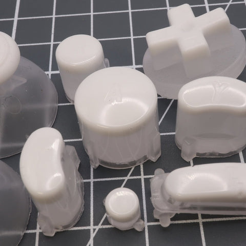 Hand cast custom resin buttons set for Nintendo GameCube - Pudding caps [NGC] | Lab Fifteen Co