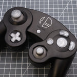 Hand cast custom resin buttons set for Nintendo GameCube - Metallic Silver [NGC] | Lab Fifteen Co