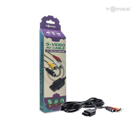 S - Video AV cable for Nintendo GameCube / N64 / SNES audio video lead 6ft | Tomee - 1