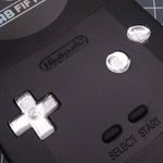 Hand cast custom resin buttons for Nintendo Game Boy Color (GBC CGB) - Chrome silver | Lab Fifteen Co