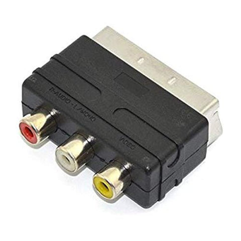 Scart adapter for composite AV cables to TV scart ports | ZedLabz - 1