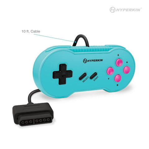 Scout Premium wired controller for SNES Super Nintendo console - Hyper beach turquoise | Hyperkin - 2