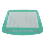 Screen lens GLASS for Nintendo Game Boy Advance replacement cover - Light Green/Holographic writing Celebi Edition | ZedLabz - 2