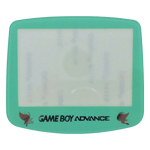 Screen lens GLASS for Nintendo Game Boy Advance replacement cover - Light Green/Holographic writing Celebi Edition | ZedLabz - 1