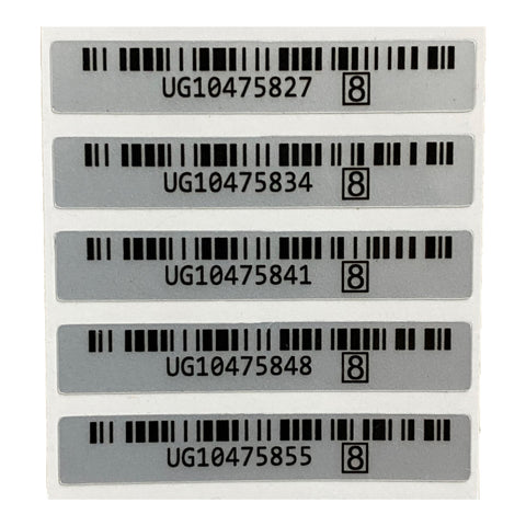 Serial number sticker for Nintendo DS Lite reproduction replacement label - 5 Pack | ZedLabz - 1