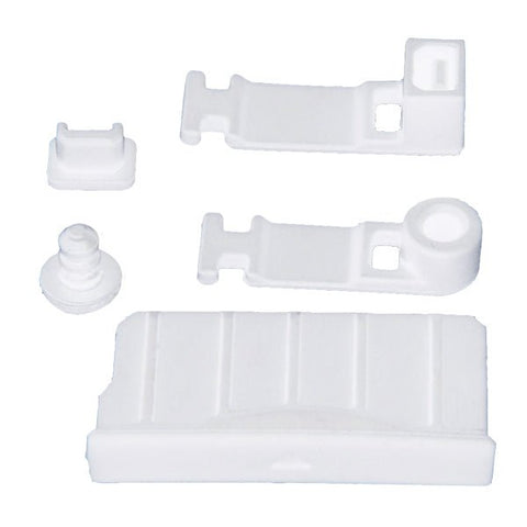 Silicone Game Slot, Headphones, Charging Port Dust Cover Plugs For Nintendo 3DS XL & New 3DS XL - Clear White | ZedLabz - 1