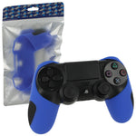 Silicone Grip Cover Skin For Sony PS4 Controllers - Blue | ZedLabz - 1