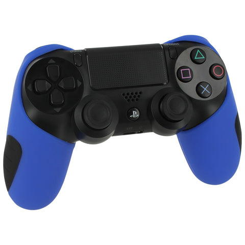 Silicone Grip Cover Skin For Sony PS4 Controllers - Blue | ZedLabz - 2