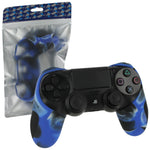 Silicone Grip Cover Skin For Sony PS4 Controllers - Camo Blue | ZedLabz - 1