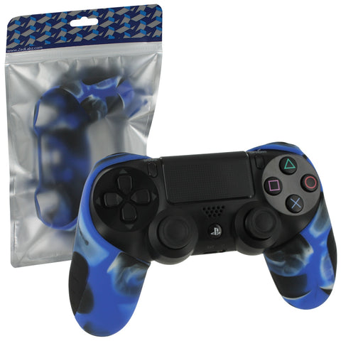 Silicone Grip Cover Skin For Sony PS4 Controllers - Camo Blue | ZedLabz - 1