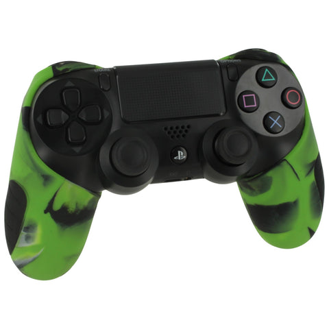 Silicone Grip Cover Skin For Sony PS4 Controllers - Camo Green | ZedLabz - 2