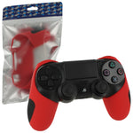 Silicone Grip Cover Skin For Sony PS4 Controllers - Red | ZedLabz - 1