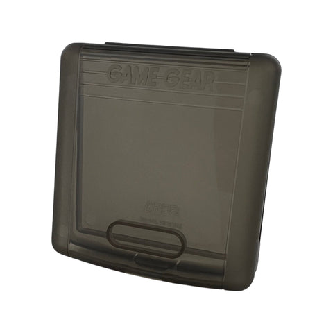 Single game storage box case for Sega Game Gear game cartridge GG - Clear black | CGS - 1