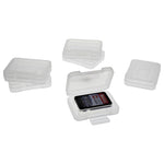 Single tough storage cases for Nintendo Switch game cartridges with micro SD memory card slot - 6 pack clear | ZedLabz - 1