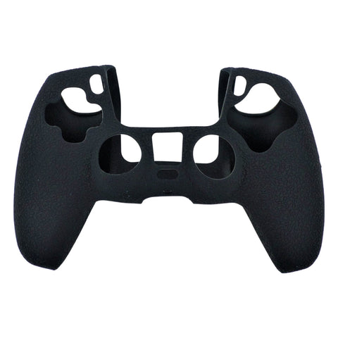 Skin grip cover for Sony PS5 controller silicone rubber leather textured - Black | ZedLabz - ZedLabz800725